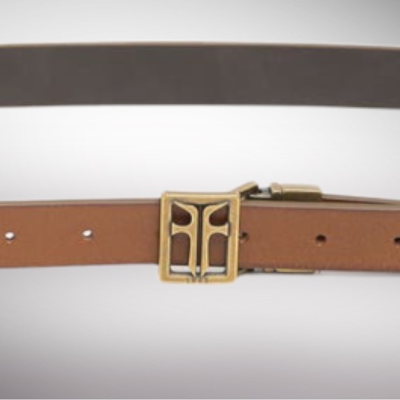 FRYE REVERSIBLE TAN LEATHER BELT - Picture 4 of 7